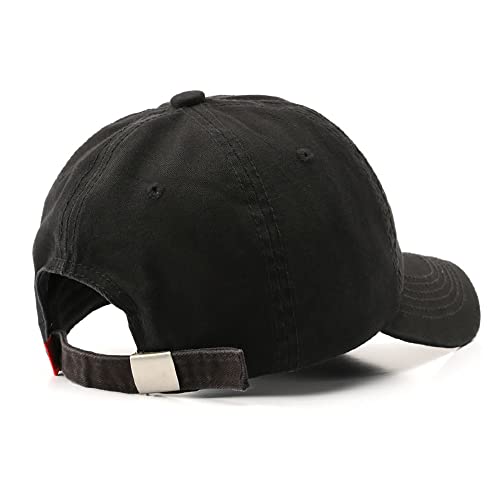Boston Cap Unisex Baseball Cap Sun Hat Adjustable Trucker Cap (Wine Red) - Image 5