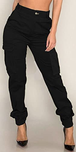 Black Cargo Pants Womens Joggers Pants With Pockets Slim Outdoor Hiking Lounge Sweatpants Athletic Works Pants #TOP4
