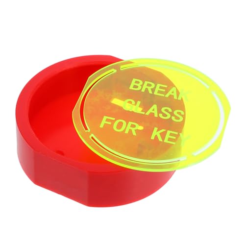 TEHAUX Break Glass Savings Box Wall-mounted Key Safe Lock Box