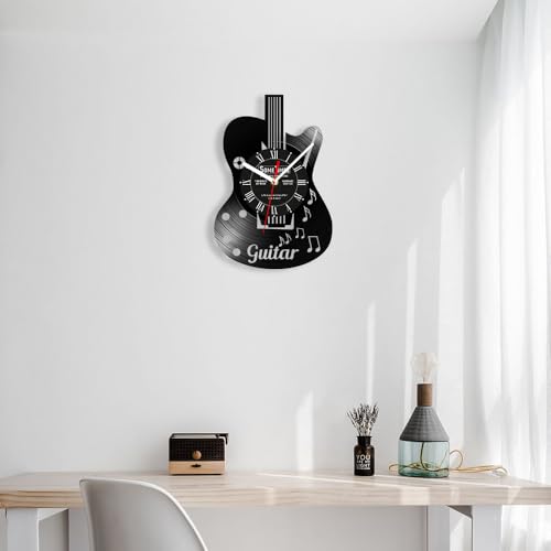 Reloj de Pared Analógico Vinilo Guitarra 12" miniatura 6
