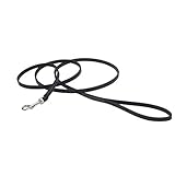 Coastal Pet- Circle T - Oak Tanned Leather Dog Leash - Black