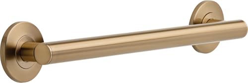 Delta Contemporary (1-Pack) 18" Shower Grab Bar Seniors ADA Compliant Champagne Bronze 450 lb Capacity Bathroom Safety Handle for Shower, Bathtub | Wall Mounted Balance Assist, Grip Bar 41818-CZ