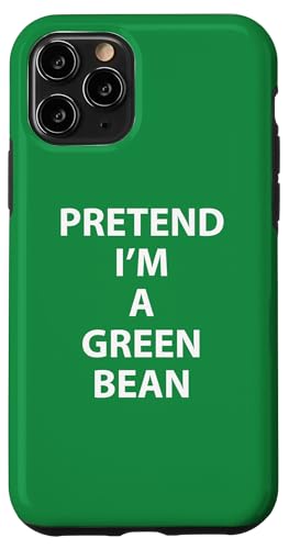 Pretend I'm A Green Bean nEBRX`[ CW[ ȒP NCbN X}zP[X iPhone 11 Pro p