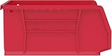 Akro-Mils 30235 AkroBins Plastic Storage Bins, Space-Saving Stackable Bins for Garage, Pantry, Craft Organization, 11-Inch x 11-Inch x 5-Inch, Red, 6-Pack