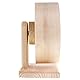 ANCLLO Hamster Wood Silent Running Heimtrainer - Hamster Laufrad Silent Holzhalterung Haustier Heimtrainer Spielzeug für Igel Chinchilla Kleintier（Durchmesser 21cm）