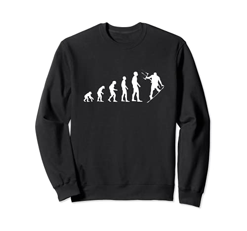 evolution kitesurf humour kite surf homme drole Sweatshirt