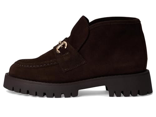 Steve Madden Women's Leon Ankle Boot, Chocolate Brown Suede, 8.5