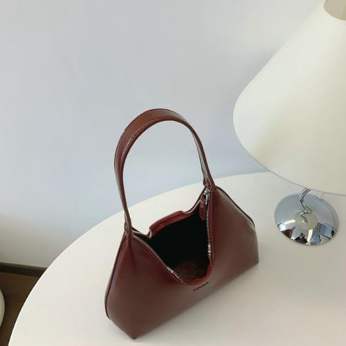 Women’s Spacious Simple Tote Bag PU Leather Hobo Purse with Top Handle Chic Designer Crossbody Bag for Fall Winter2