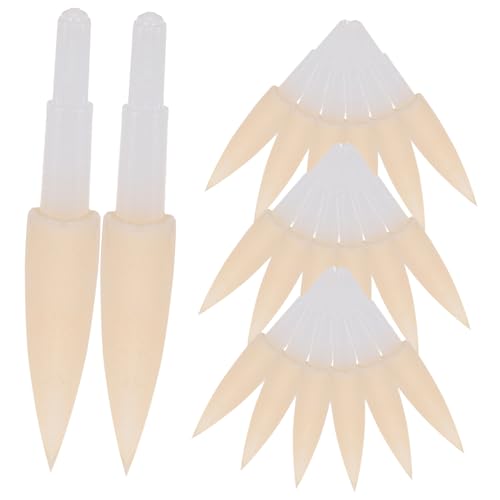 Gogogmee Soft Brush Pen Heads 20pcs Sponge Pen Tip Nibs for Writing Instruments