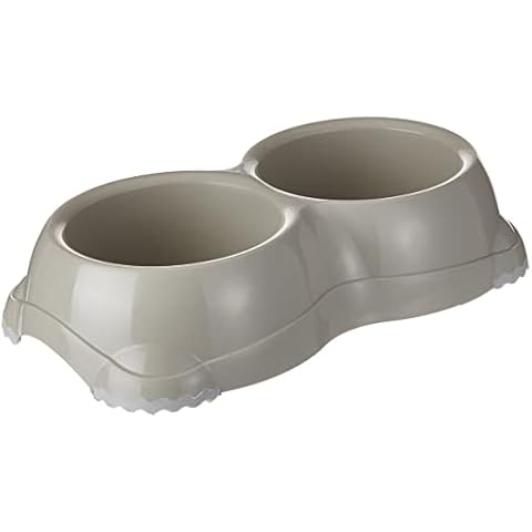 Moderna Smarty Grey Plastic Dog Bowl Cover