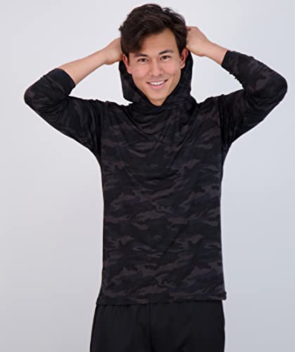Real Essentials Men's 3-Pack Dry Fit Long Sleeve Hoodie - Moisture Wicking, UPF 50+, Big & Tall (Set 10, Medium) - View #8