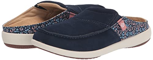 Spenco Women's Siesta Via Slide Clog, Peacoat Floral, 7.5 #TOP6