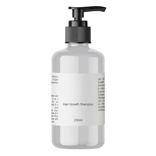 Champú Para El Crecimiento Del Cabello, Champú Activador De Raíces, Champú Acondicionador Y Fuerte, Sin Sulfato, Ingredientes Naturales, 250 Ml, Para Cabello Opaco Y Fino