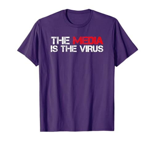 The Media Is The Virus Fake News Graphic T-Shirt