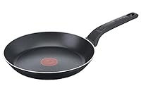 Tefal B55504 Easy Cook & Clean Padella 24 cm | Rivestimento antiaderente | Segnale termico | Base robusta | Pulizia facile | Forma profonda | Nero