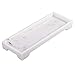 Lewondr Plateau Rectangulaire en Résine, Plaque Bijoux Marbre Organiseur de Salle de Bain, Coffret Bac de Rangement Assiette pour Présentation Bijoux Cosmétique, Plateau Décoratif Nordique - Blanc