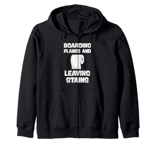 Boarding Planes Leaving Stains Funny Travel Airport Humor Sudadera con Capucha