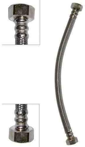 Flexi Flexible Kitchen Basin MonoBloc Tap Connector Hose Pipe 1/2" x 1/2" 30cm Length