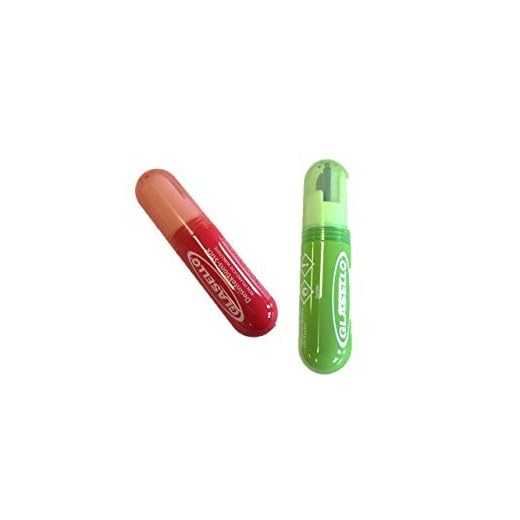 Glasello Desinfektions-Stift 5ml Bekannt aus der TV Werbung ( Doppelpack, Je 1 Stück Rot & Grün )