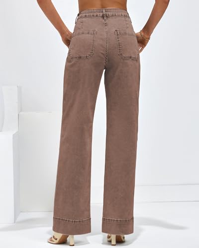 luvamia Wide Leg Jeans for Women Trendy High Waist Straight Leg Baggy Jeans Stretchy Denim Pants Trouser Jeans4