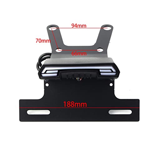 Support de plaque d'immatriculation moto rigide et feu LED pour CRF250L