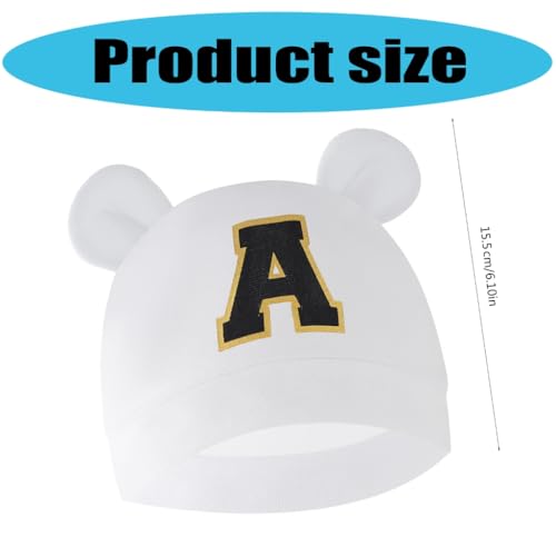 Soft Caps Infant Bear Ear Hat Breathable Baby Autumn Winter Nursery Hospital Letter2