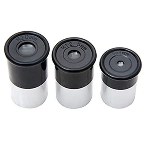 Acxico 3Pcs/Set Universal 0.965inch/24.5mm Telescope Eyepiece Set H20mm H12.5mm SR4mm for Astronomy Photography Accessory Kits