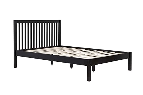 Birlea Black King Size Bed Frame 5FT Bedstead Nova Solid Wood Shaker Design