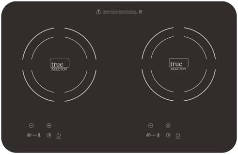 TI-2C 23 inch Portable Dual Induction Glass-Ceramic Cooktop, 1750...