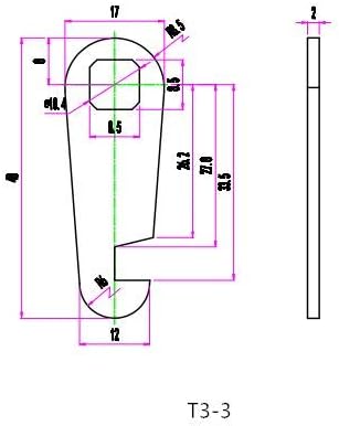 Miniatura 5 de Admiral - Cerradura de leva para cajón y gabinete, con llave similar (58 pulgadas, paquete de 2)