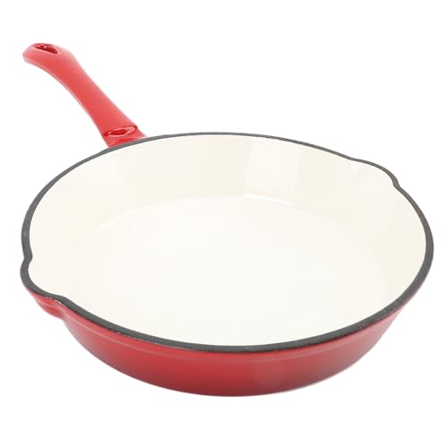 Alomejor Premium Gusseisen-Bratpfanne, Kochgeschirr Zum Braten und Grillen, Geeignet für Alle Arten von (20 cm)