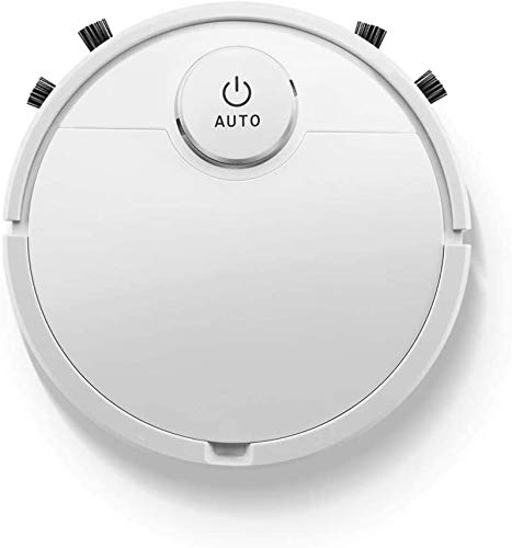 Robot Vacuum Cleaner, 3 in 1 Automatic Vacuuming/Mopping/Sweeping Ultra Slim Quiet Intelligent Sweeping Robot, 1800Pa Strong Suction, Pet Hair, Carpet,White