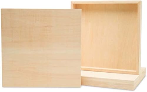 Miniatura 15 de Lienzo de madera estrecho de 10 x 20 x 1-1/2 pulgadas, paquete de 2 carteles de madera en blanco con marco, paneles de madera con cuna