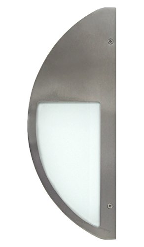 2 x LED Stainless Steel Wall Light Warm White Outdoor Pillar Light, Front Door Side Light Garden Wall Light IP44 ZLC032WW2P