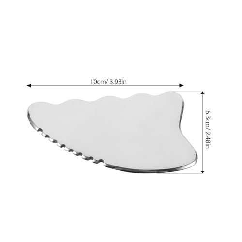 Hemoton Raspador De Rosto Ferramenta Guasha Olho Massageador Facial Placa De Raspagem Raspador De Aç