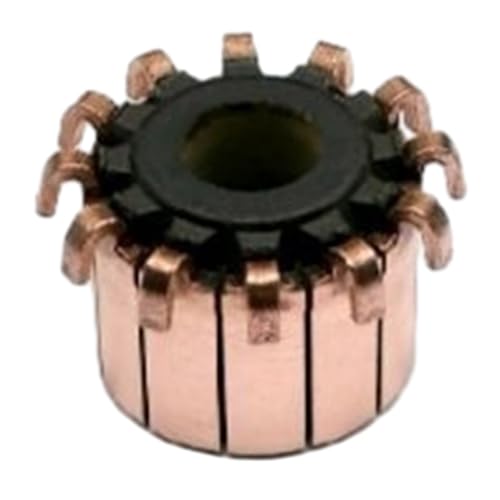 NiuLumea Conmutador de motor de cobre de 12 dientes tipo gancho para herramientas eléctricas y electrodomésticos, 19,2 x 8 x 15,2 (16) mm, compatible con motores CC de alta velocidad