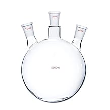 5000ml,24/40,3-Necks,Round Bottom Glass Flask,5L,Three Necks,lab Reaction Bottle