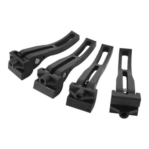 Cubierta tonneau plegable trifold compatible con 4 abrazaderas para batea de pickup 5