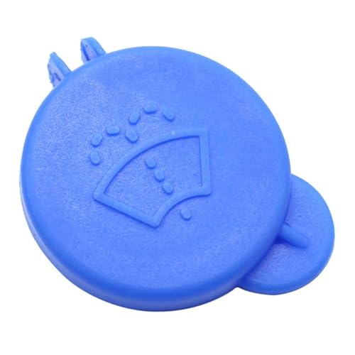 Car Windshield Wiper Washer Fluid Reservoir Cap Water Tank Bottle Lid Cover 1488251 Compatible With Fiesta V Fusion Figo EC(Blue)