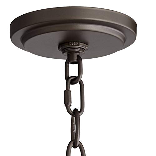 Franklin Iron Works Daynes Bronze Pendant Chandelier 19 3/4" Wide Farmhouse Industrial Rustic Geometric Open Frame 4-Light Fixture For Dining Room Living House Home Foyer Kitchen Island Entryway #TOP4