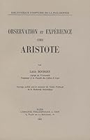 Observation Et Experience Chez Aristote 271160084X Book Cover