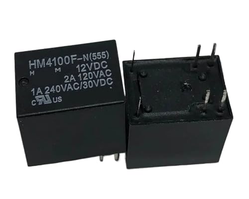 Relais HM4100F-N(555) 12VDC miniature pour circuits imprimés et projets électroniques bricolage