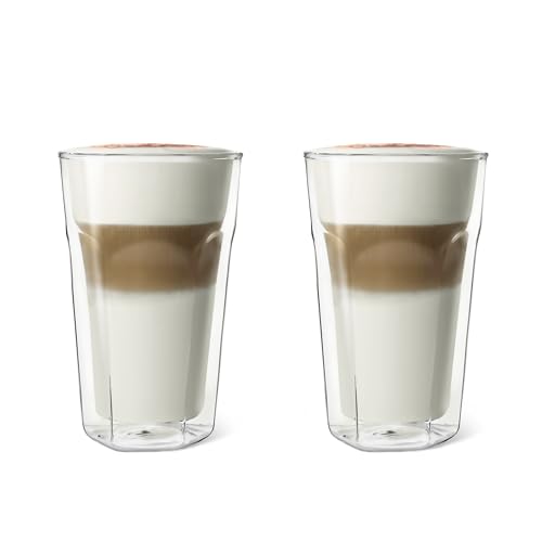 Leopold Vienna LV01516 Vetro a Doppia Parete Latte Macchiato Set di 2 350 ml