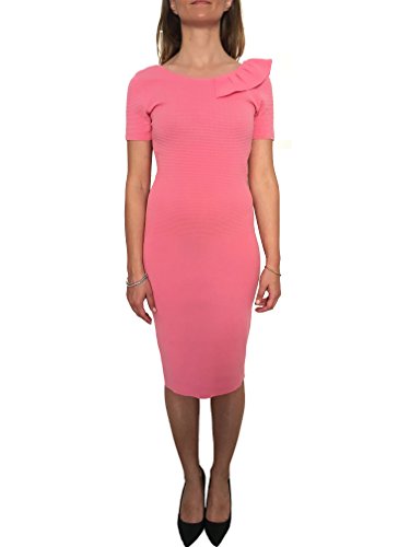 Robe fourreau Made in Italy au genou : l'élégance italienne et son volant chic