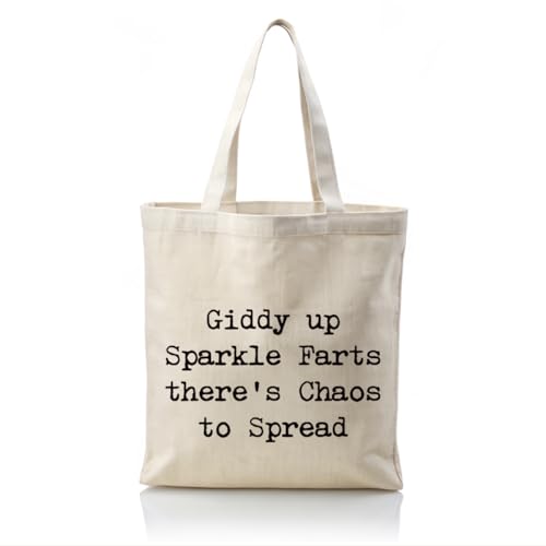 Bolsa tote con texto humorístico para mujer miniatura 1