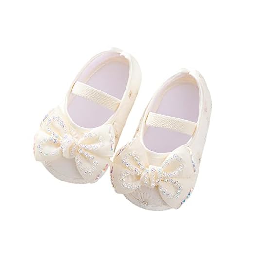 Baby Girls Princess Bowknot Soft Sole Cloth Crb Shoes Sneaker (Beige, 4 Toddler)