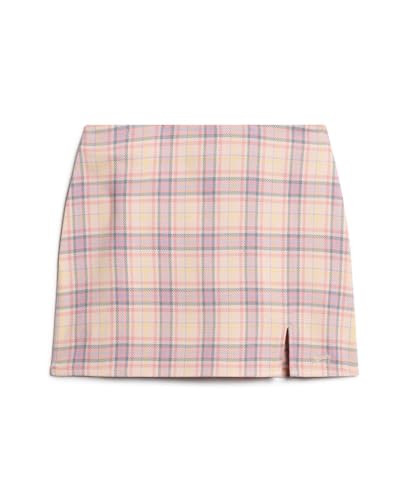Superdry Check W7210321A Mini Skirt Rose Check Taille 12, Rose - à Carreaux, 40