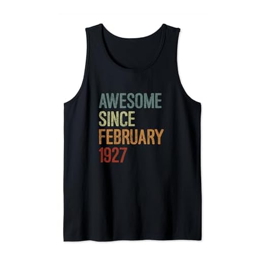 Impresionante desde febrero de 1927, regalo de cumpleaños divertido retro Camiseta sin Mangas