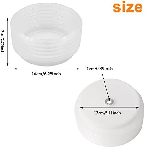 ACHANFLY Hole Saw Dust Collector Drill Dust Catcher Drill Dust Collector Elastic Sealing Hole Cutter Dust Collector Dust Cover Hole Saw Dust Bowl Drill Ash Bowl for 0.63-4.92 Inch Hole Openers
