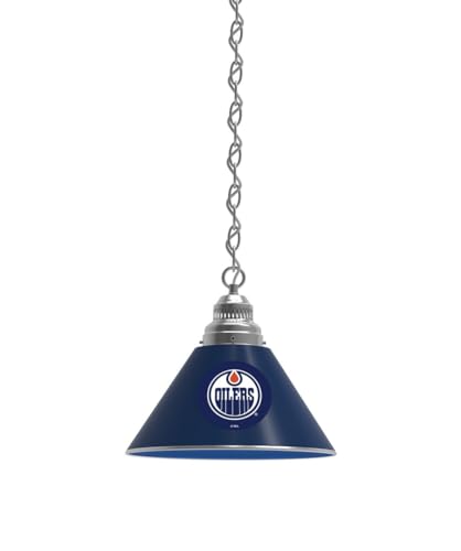Holland Bar Stool Co. Edmonton Oilers Pendant Light with Chrome Fixture by The